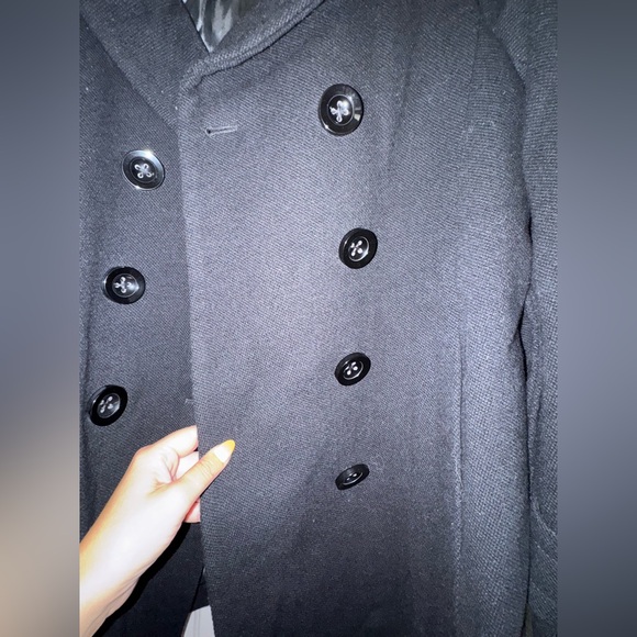 J crew LILLE wool Pique peacoat double breasted black size 10 jcrew JCREW - Picture 7 of 11